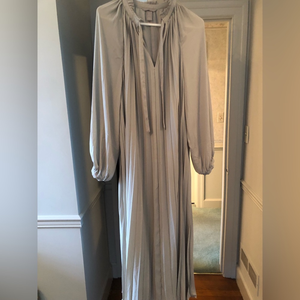 H&M maxi chiffon pleated dress - XXL